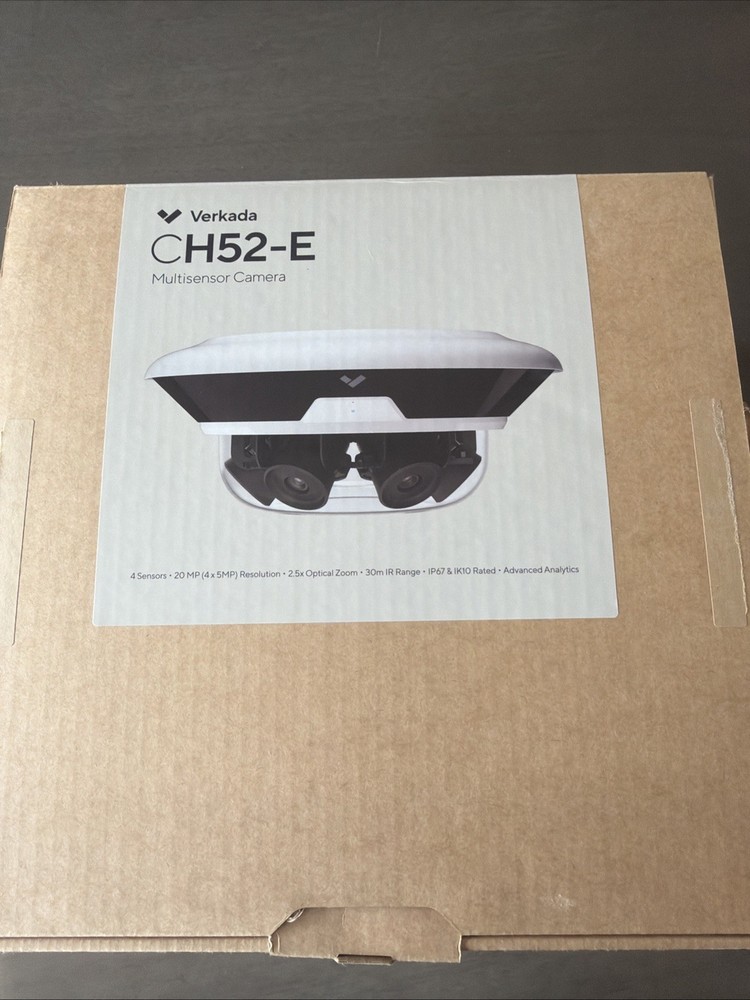 Verkada CH52-E CH52-1TBE-HW Multi Sensor Camera 20 MP Resolution Camera Open Box