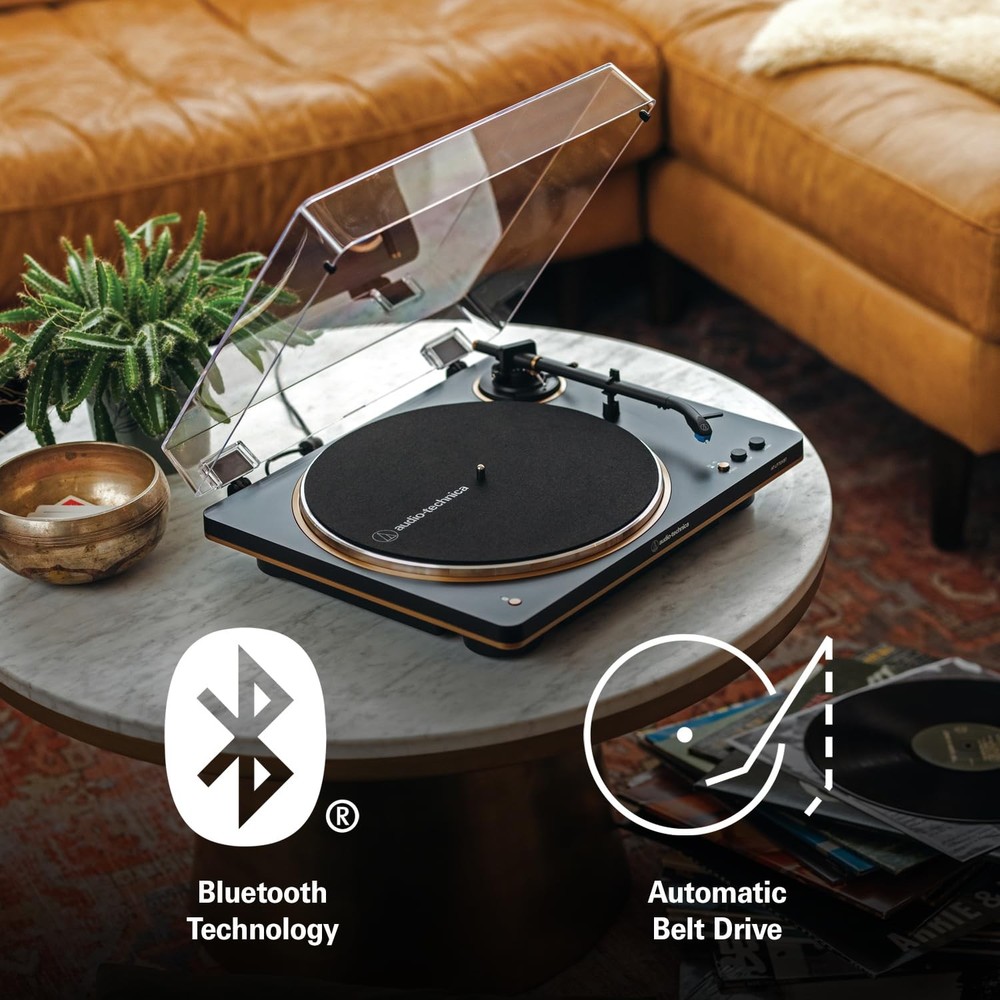 Audio-Technica AT-LP70XBT Wireless Turntable (Black/Silver)