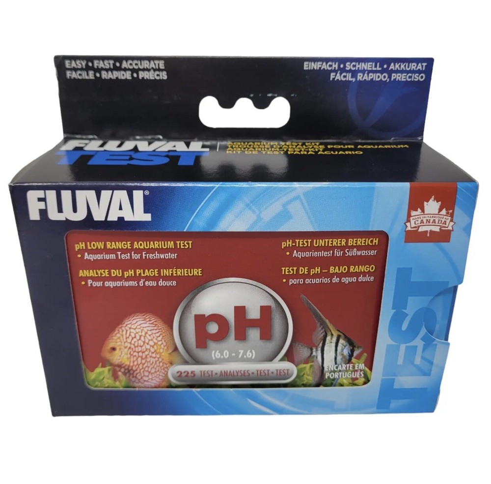 FLUVAL  pH Low Range Test Kit, 6.0-7.6 pH, 225 tests