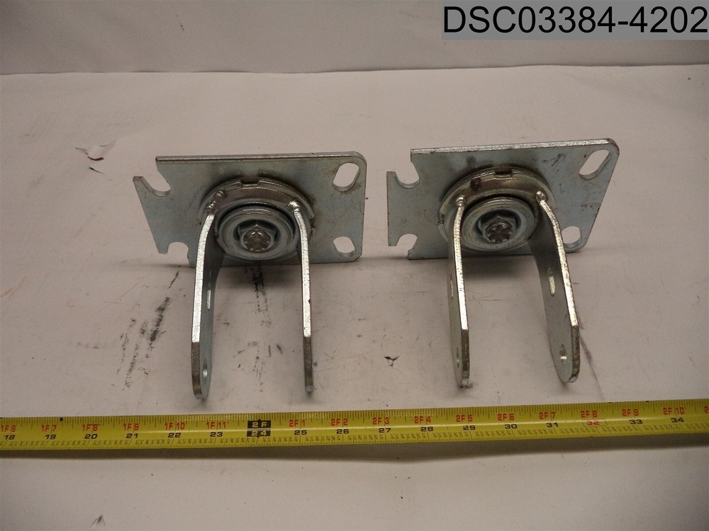 Qty=2: A-MC Swivel Caster Frames, Length 6-1/4", Width 4-3/8"