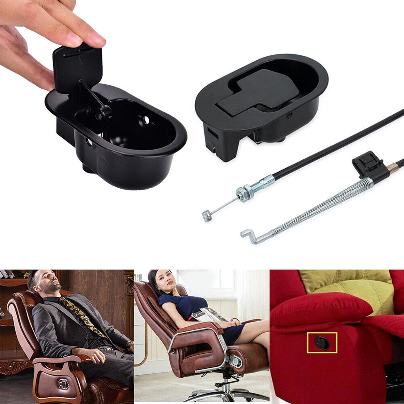 Sofa Recliner Release Pull Handle Replacement Chair Couch Cable Lever Switch US