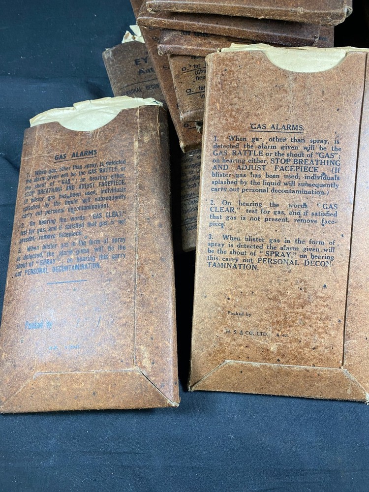 Eyeshields Anti-Gas CECDO dated 1943 6 pairs per pack