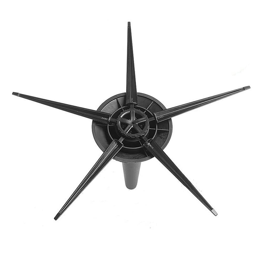 Jiayouy Portable Trumpet Stand Holder Metal 5 Leg Foldable black