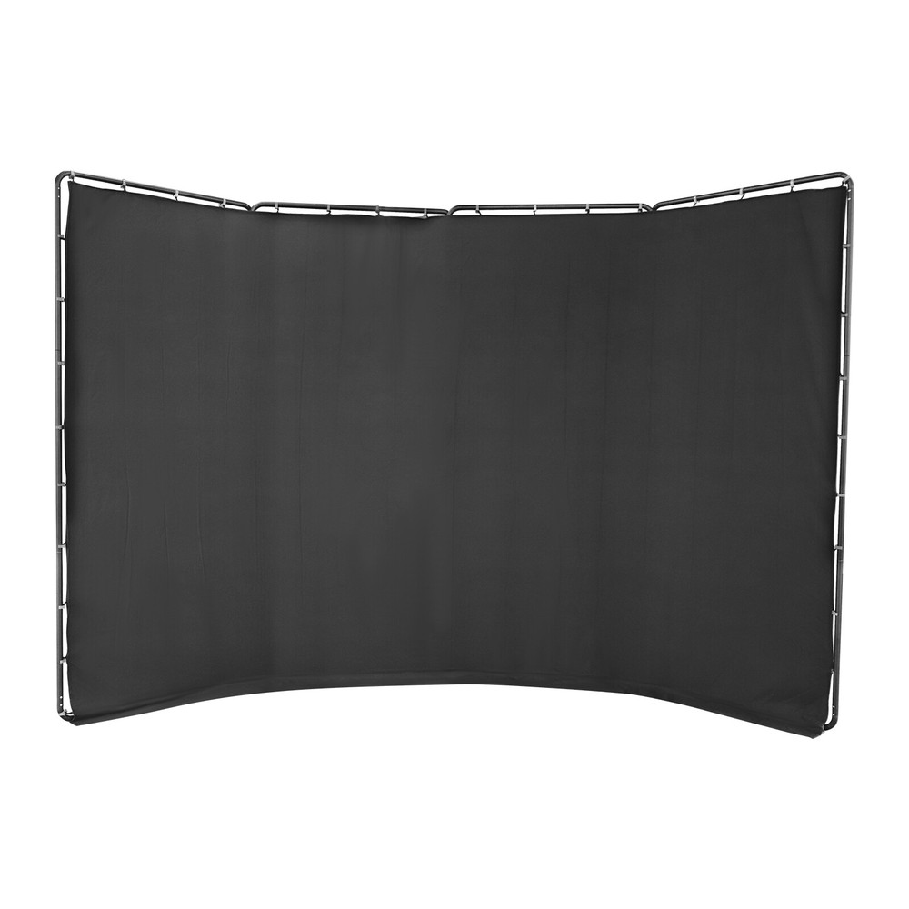 Photography Backdrop Stand Background Decor With Black Cloth Foldable Structure