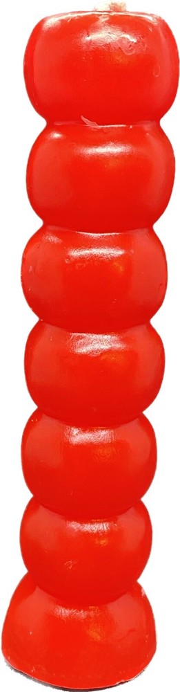 Red 7 Knob Candle