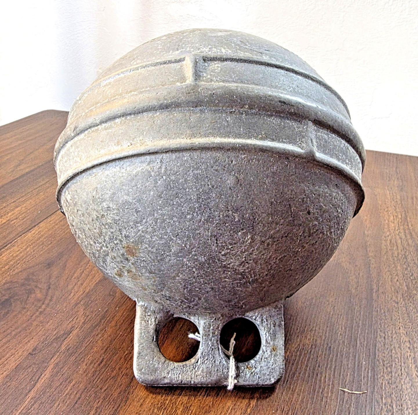 8" Cast Zinc Deep-Sea Trawl Buoy / Fishing Float Phillips Trawl, Grimsby England