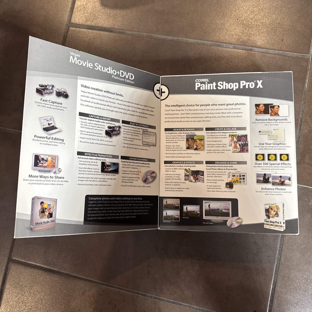 Corel Sony Visual Creation Studio Pro_Retail Box SEALED