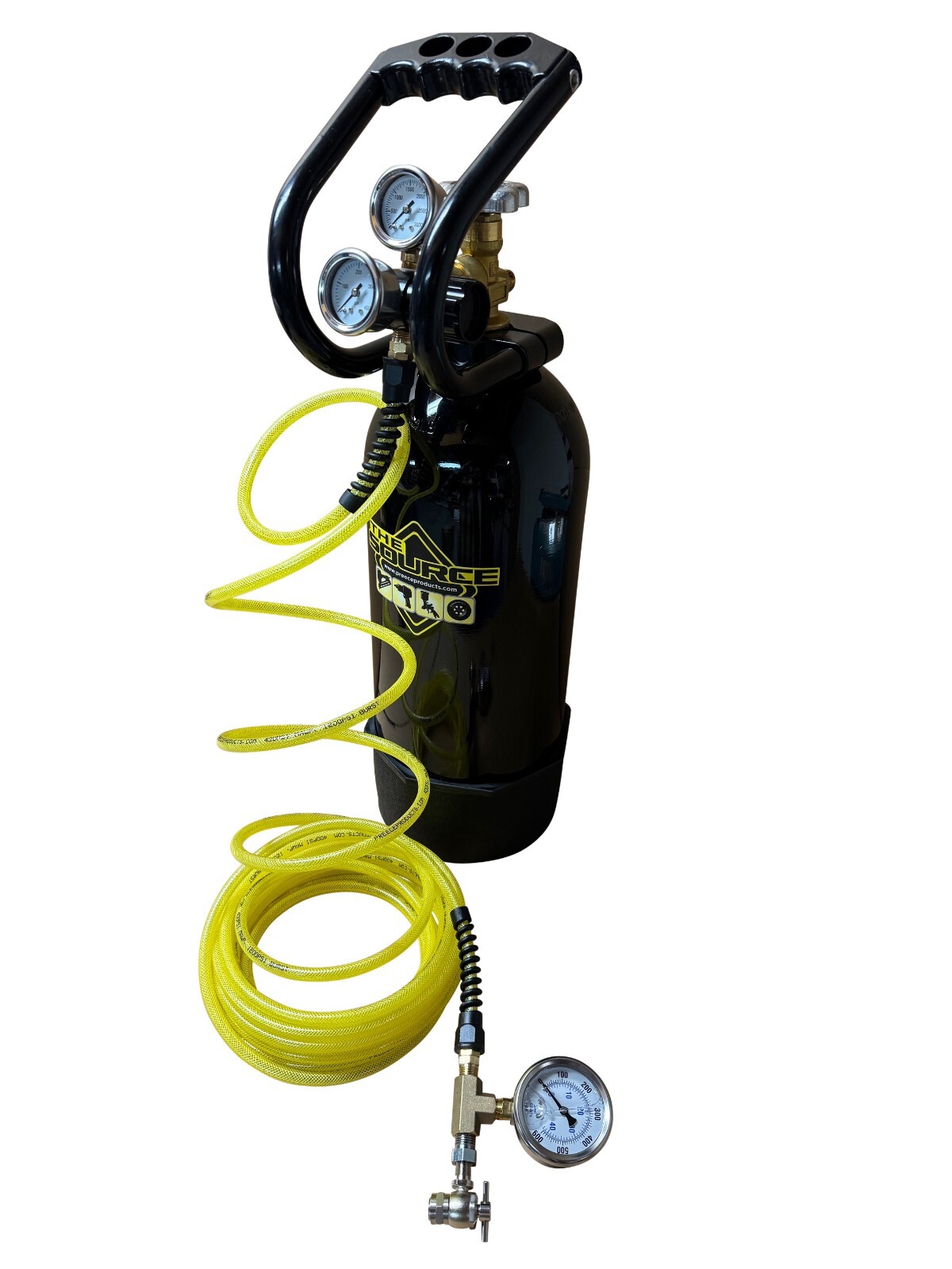 The Source Nitrogen Cylinder 475PSI Tire & Shock Charging System