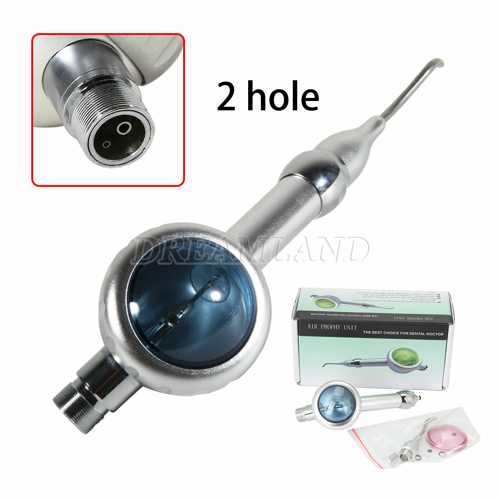Dental Air Flow Teeth Polishing Polisher Hygiene Prophy Handpiece 2/4HOLE 1/5Set