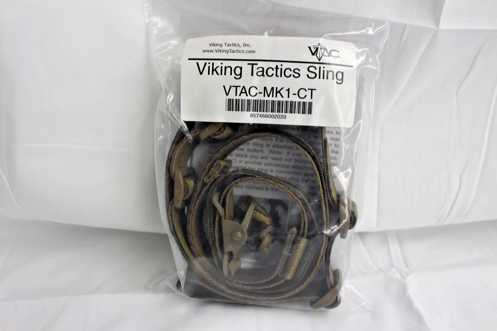 NEW VTAC VIKING TACTICS MK1 NON-PADDED 2 P0INT SLING - COYOTE