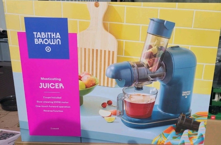 Electric Masticating Juicer Dark Teal Blue - Tabitha Brown