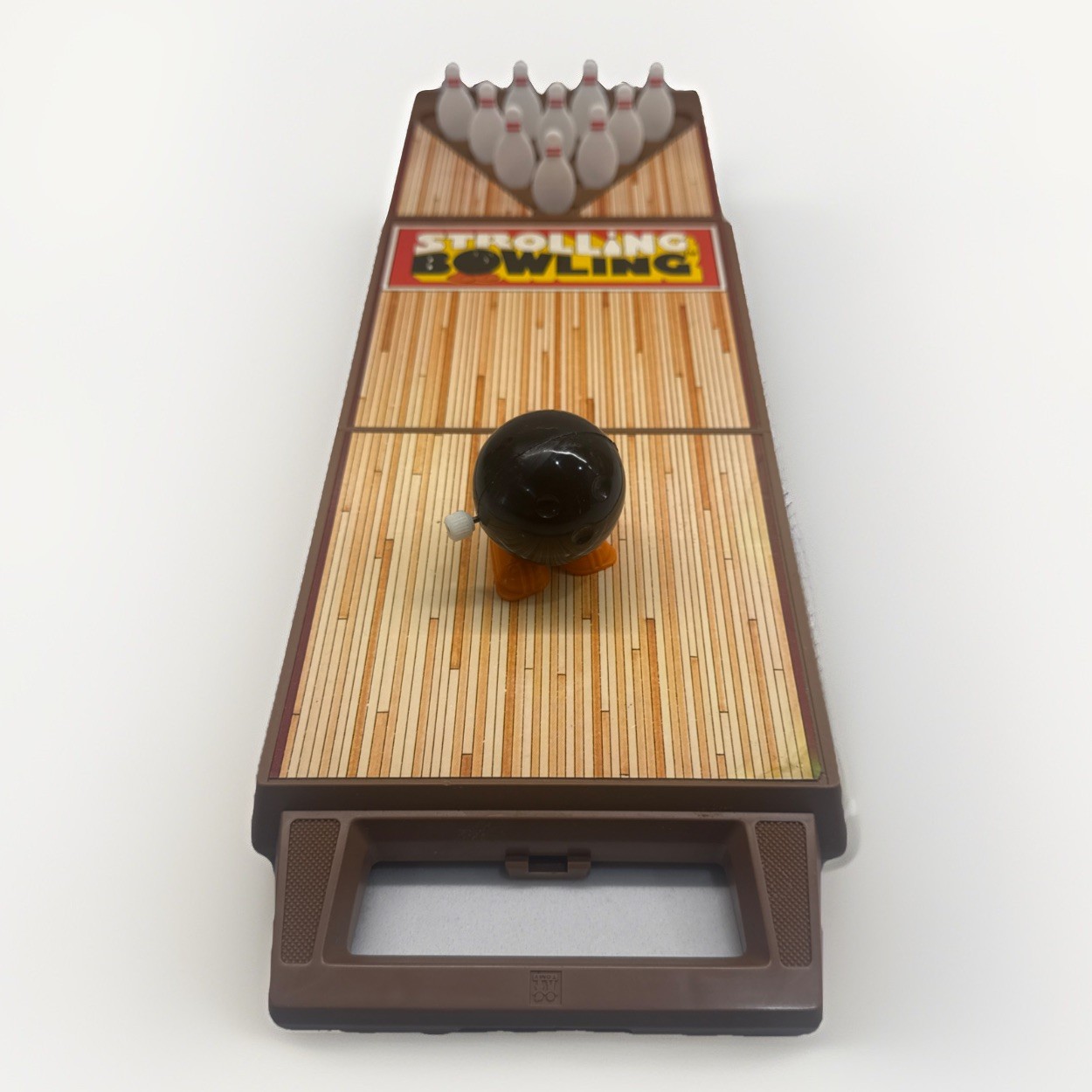 Vintage TOMY Strolling Bowling Wind Up Game Japan Tested Works Complete Toy