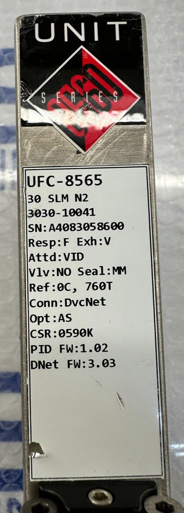 Unit Instruments UFC-8565 Mass Flow Controller 30 SLM N2