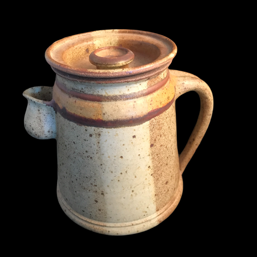 Studio Art Pottery Tea Pot, signed