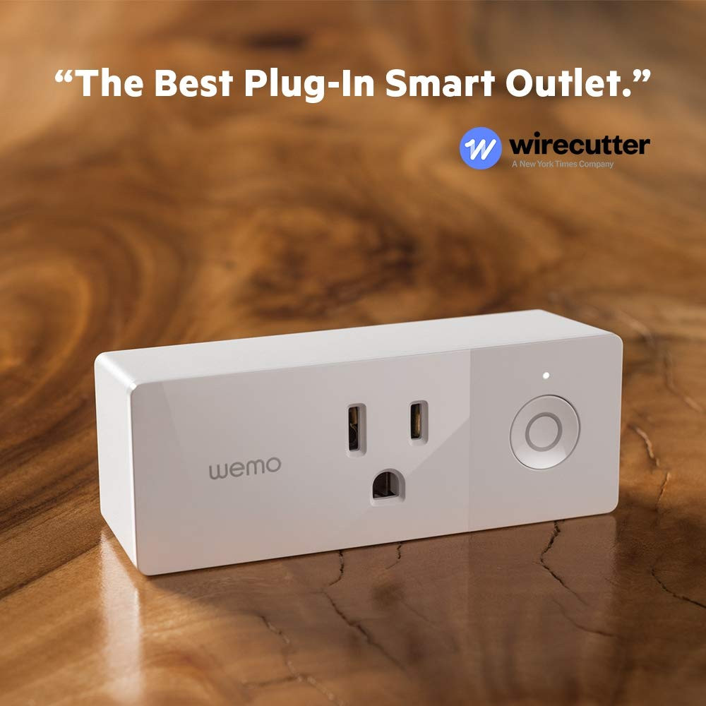 WeMo Mini Smart Plug WiFi Enabled with Alexa, Google Assistant & Apple HomeKit