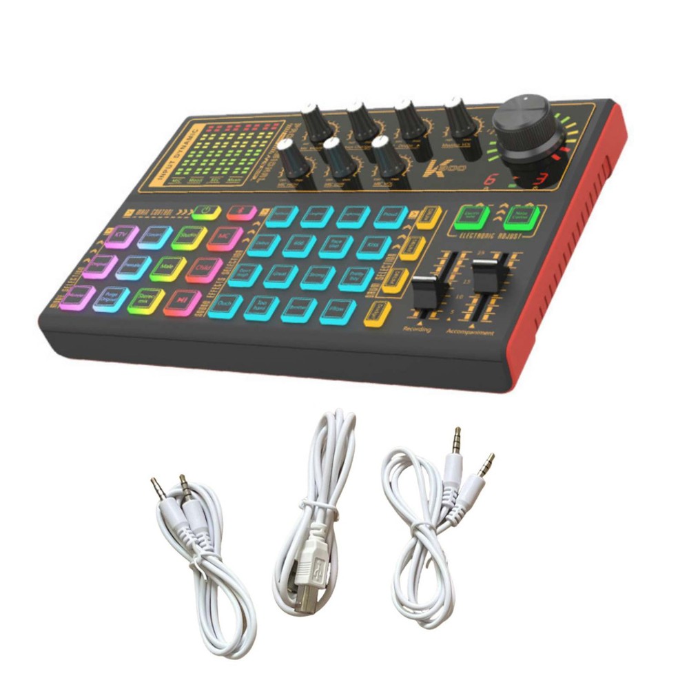 K300 Sound Card External Box For Win For Mac OS Audio Processing Equipment