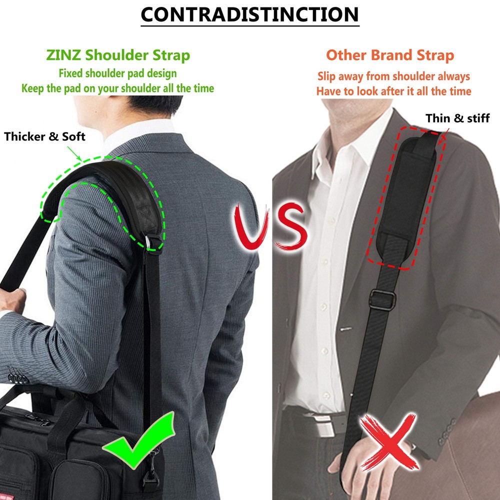ZINZ Shoulder Strap, 79" Padded Adjustable Shoulder Bag Strap Replacement
