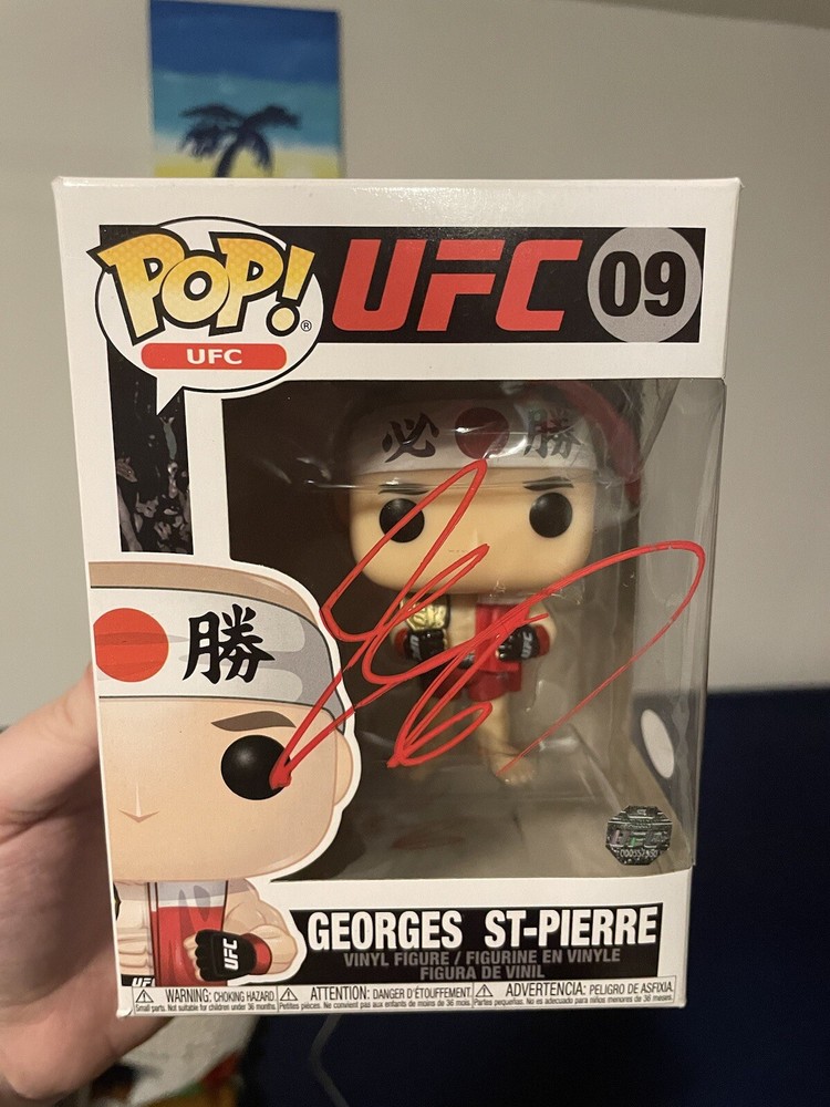 Georges St-Pierre Autographed Signed Funko Pop 09 JSA Authentic