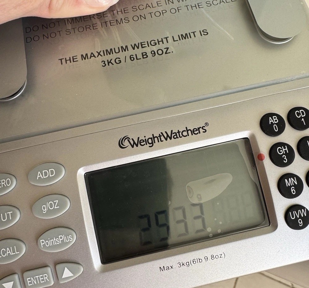 Weight Watchers Silver Electronic Food Scale with Point Plus Value Database