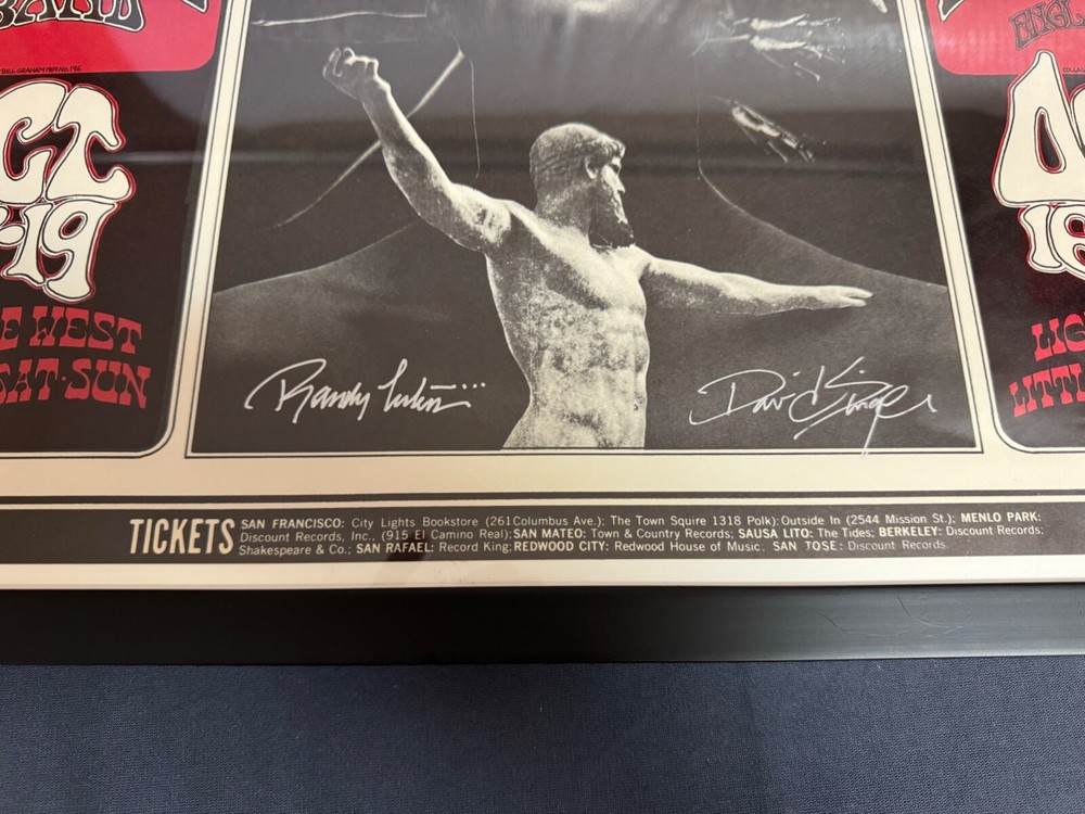 FILLMORE BG 196 Poster mint- double SIGNED