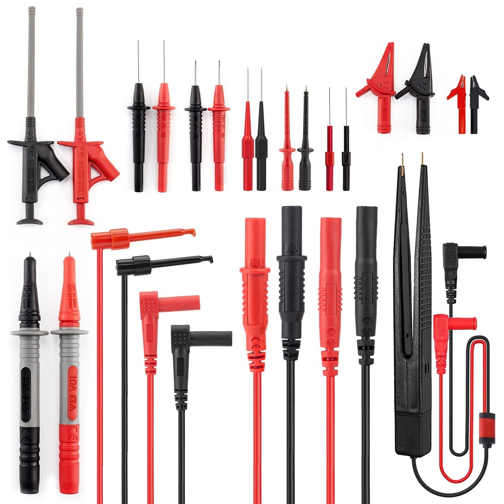23PCS Multimeter Test Leads Kit with Replaceable Precision Probes Set