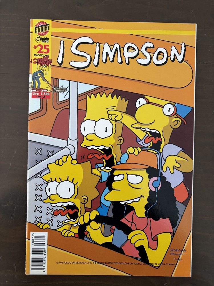 I SIMPSON No. 25 BONGO COMICS BLACK SPOT