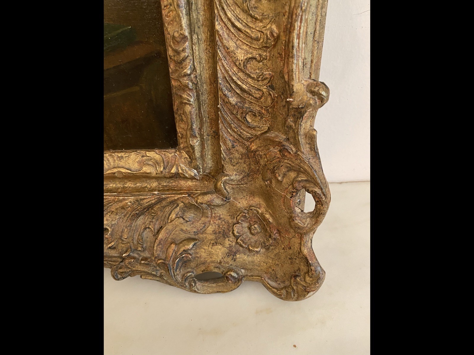 George Fox (British 1876 1916) The Professor Oil On Canvas Gilt Frame Signed