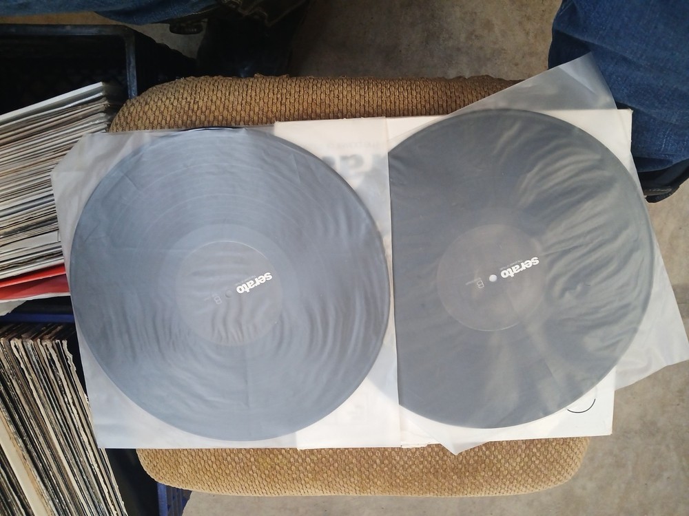 2x Serato Performance Series Control Vinyl - Clear 12" Pair