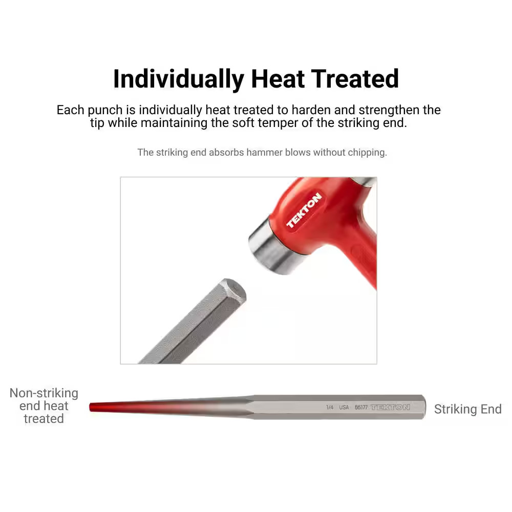 1/8-3/8 In. Alignment Punch Set (7-Piece)