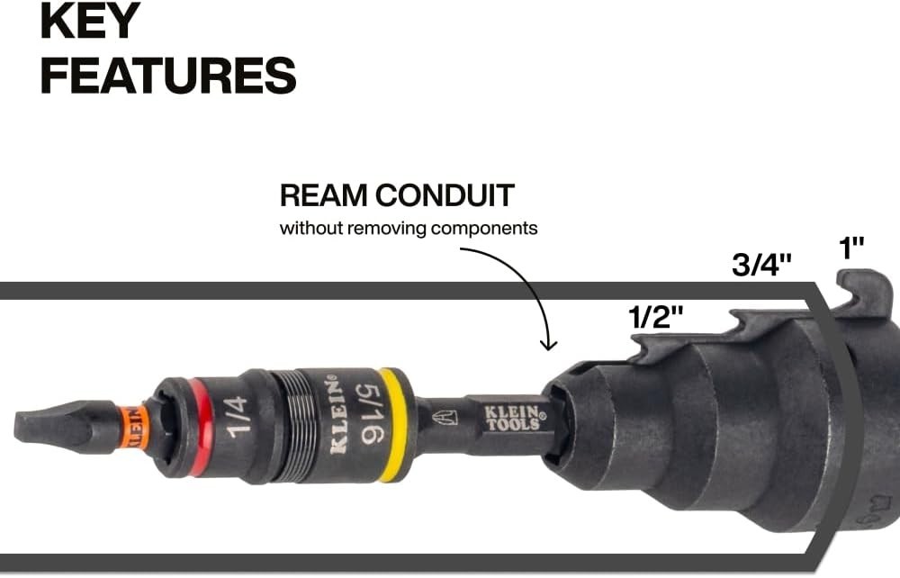 Klein's Flip Socket Conduit Reamer: Precision Tools for Professional Contractors