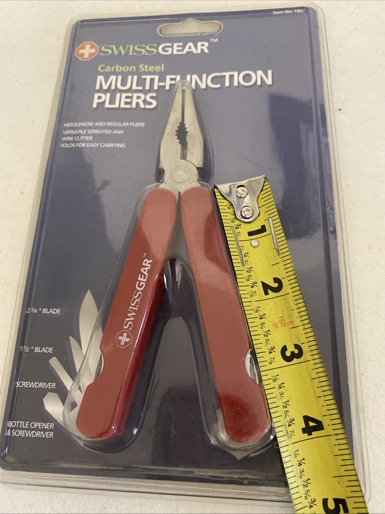 SwissGear Carbon Steel Multi-Function Pliers Multi Tool New In Package