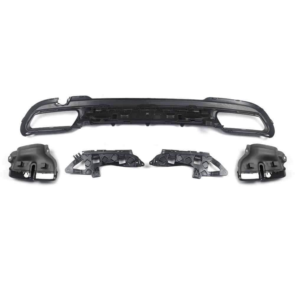 For Mercedes Benz E-Class W212 E350 2014-15 Rear Diffuser E63 Style+Exhaust Tips