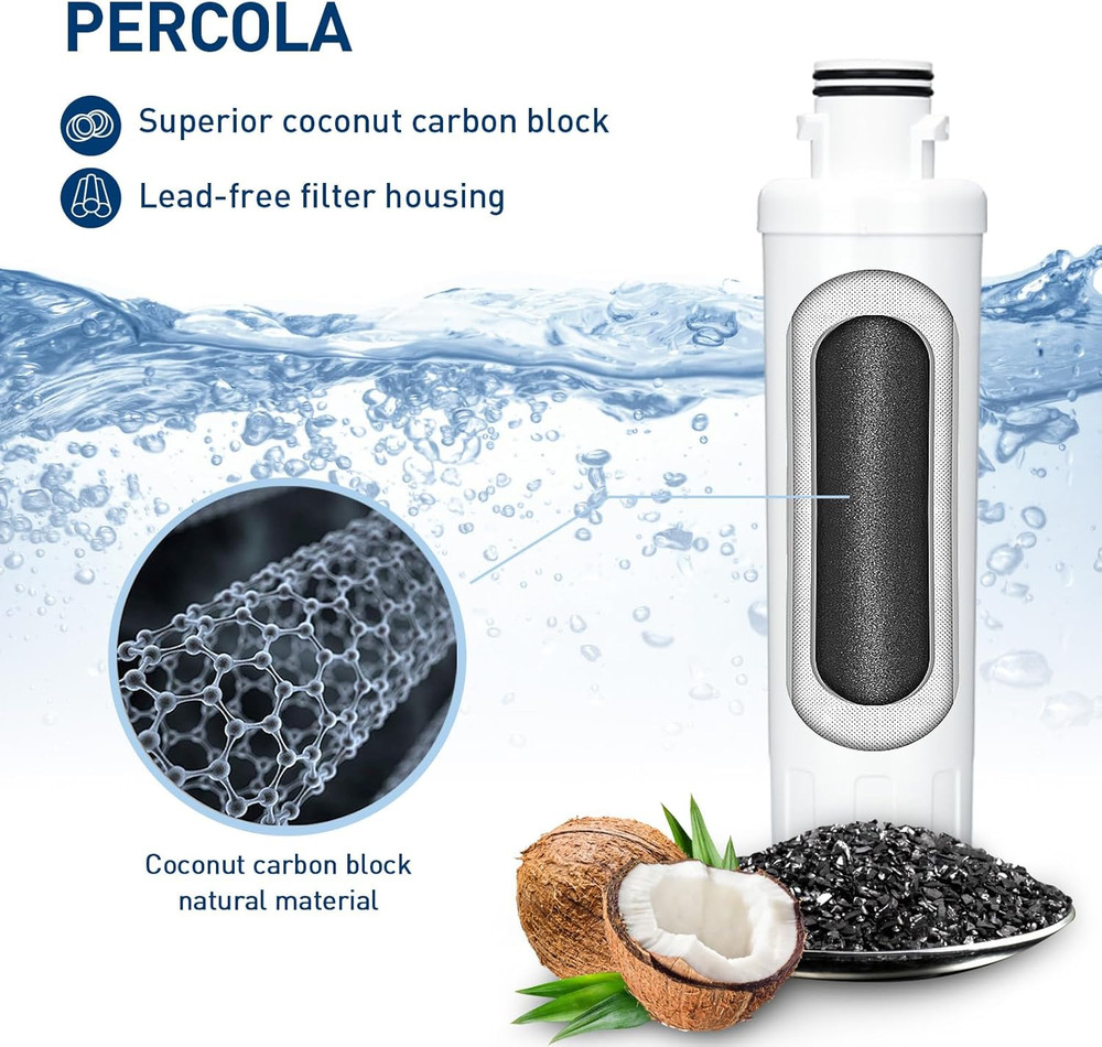 MIWF6200 Water Filter, Compatible with Sharp® SJWF200, SJG2254FS, Thor Kitchen®