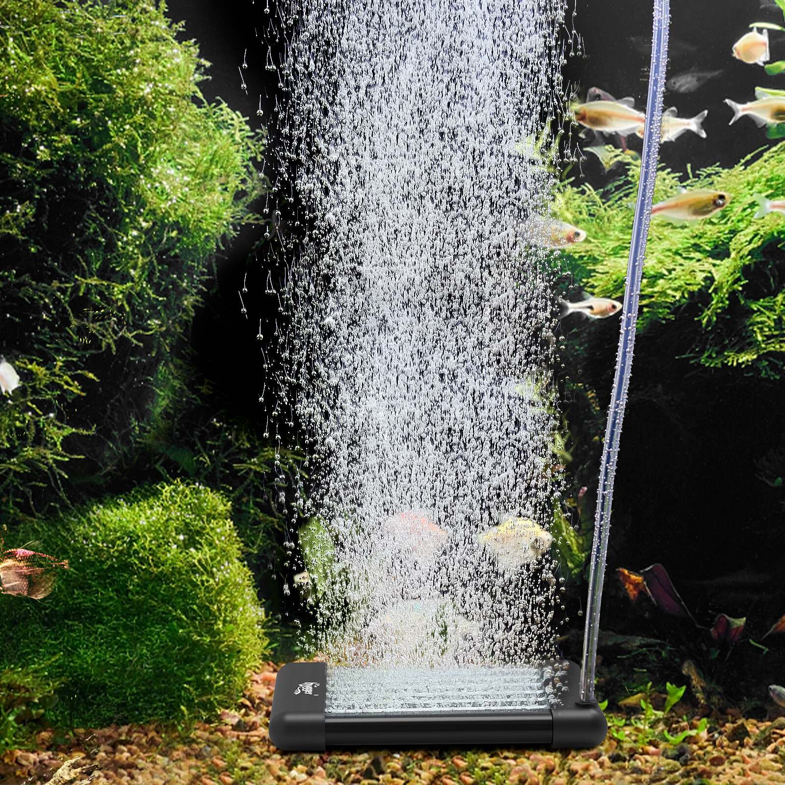 hygger Air Bubble Disk Stone Aquarium Aerator Non-Clogging Fine Bubbles Oxygen