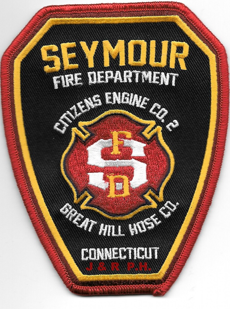 Seymour  Engine-2, CT  "Great Hill Hose Comp.-2"  (4" x 5" size) fire patch