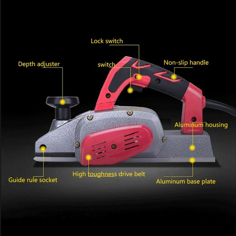 220V/1600W Desktop Electric Planer Portable Multi-Function Woodworking Tools