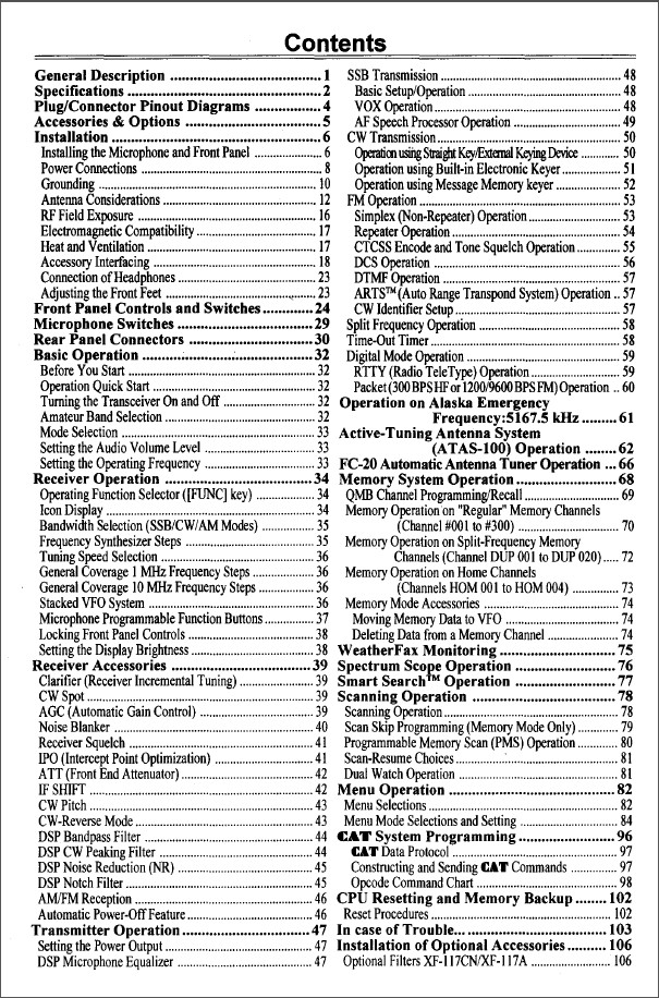 Yaesu FT-100D Micro Mobile Instruction Manual Operating Guide Coil Bound