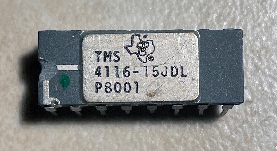T.I. TMS4116-15JDL 4116 16K Dynamic RAM