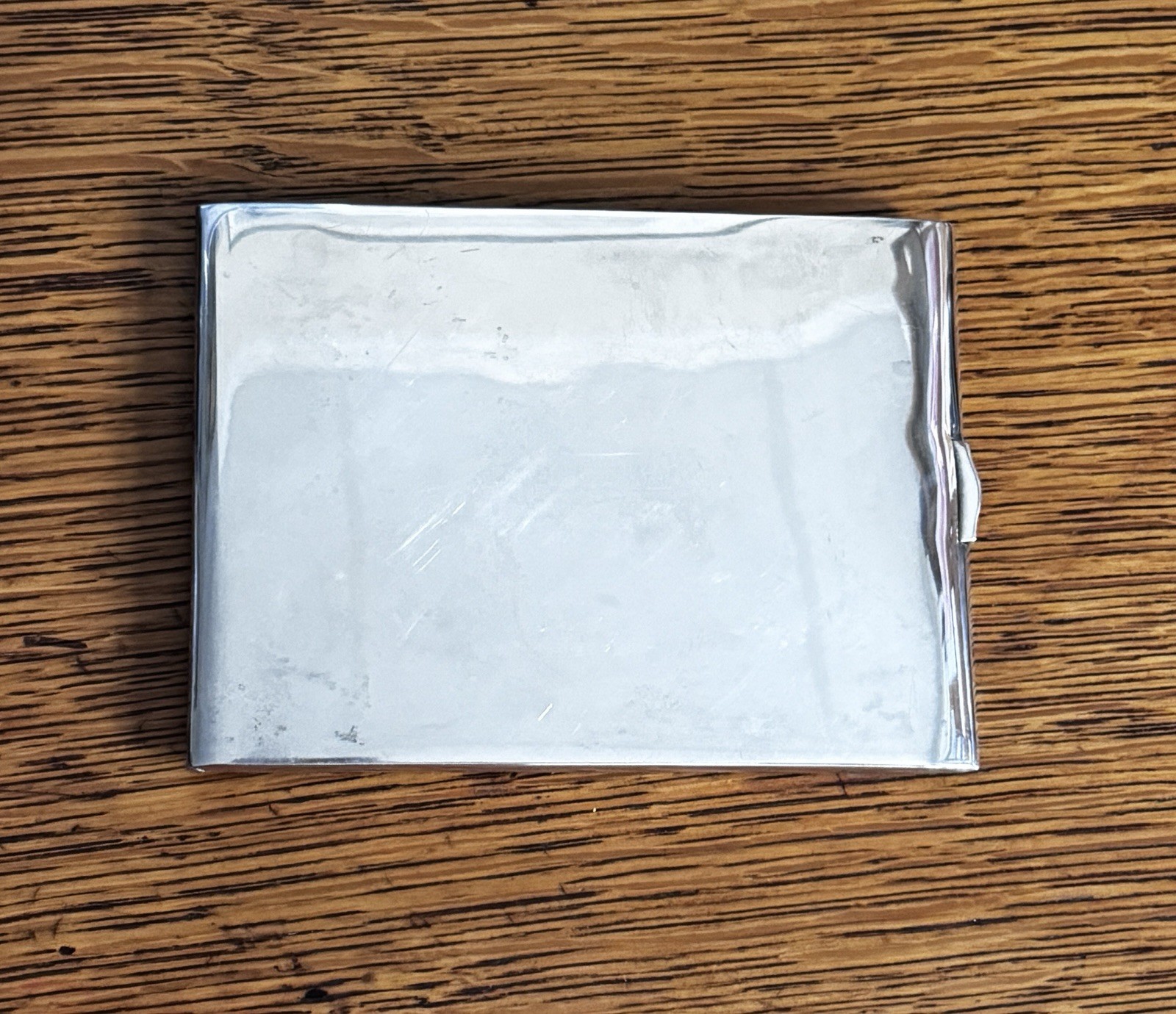 International Sterling Silver Pocket Cigarette Case 4.25 X 3.25. 130 Grams