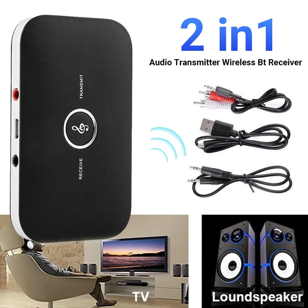 Transmitter Wireless Bluetooth Receiver 3.5MM RCA Music HIFI Adapter 2 in1 Audio