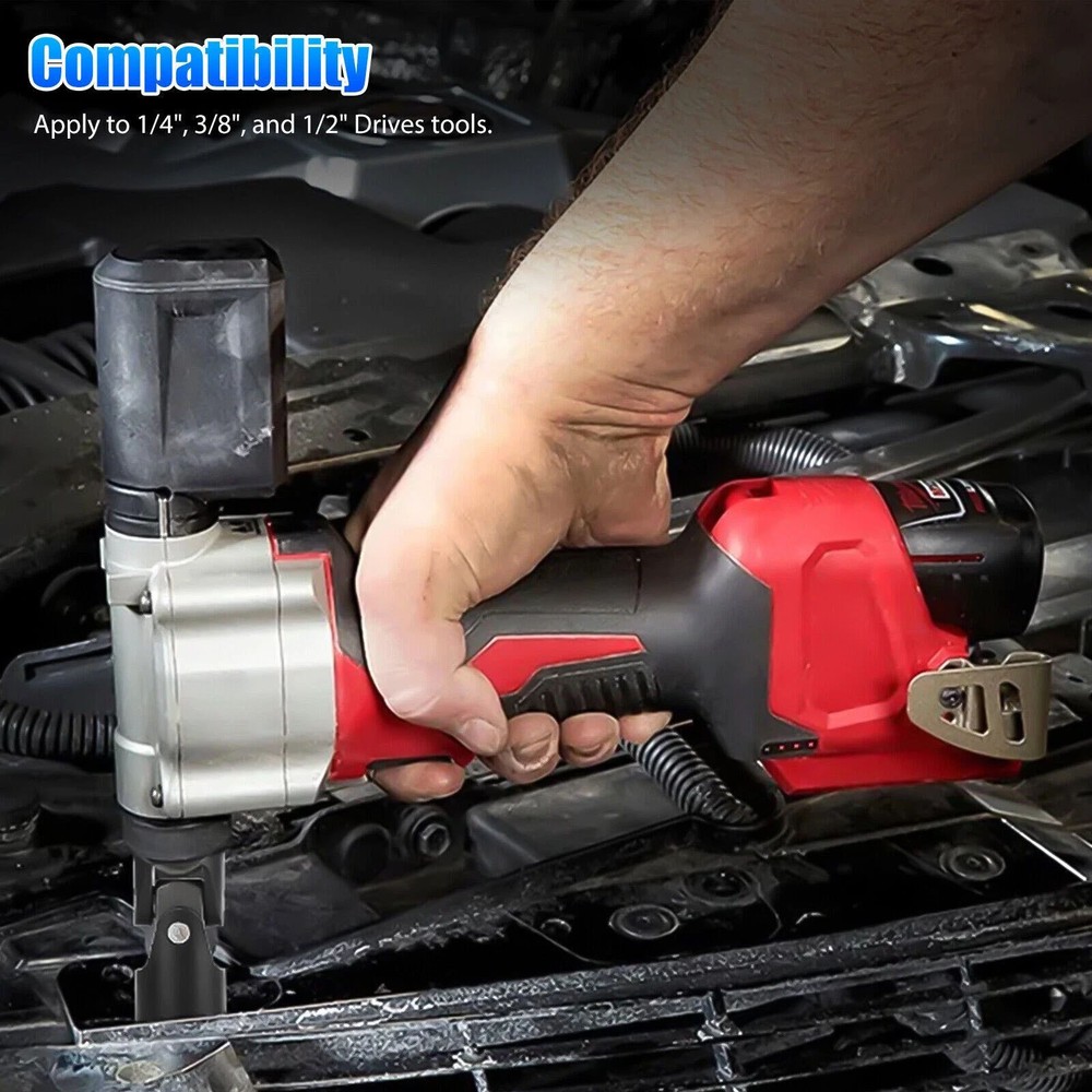 3PCS Impact Wobble Socket Adapter Set 1/4" 3/8" 1/2" Drive Universal Joint Tool
