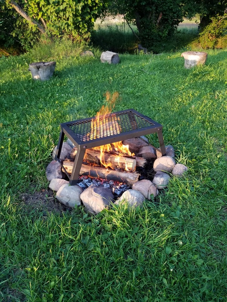 Small Sized Black Campfire Grill