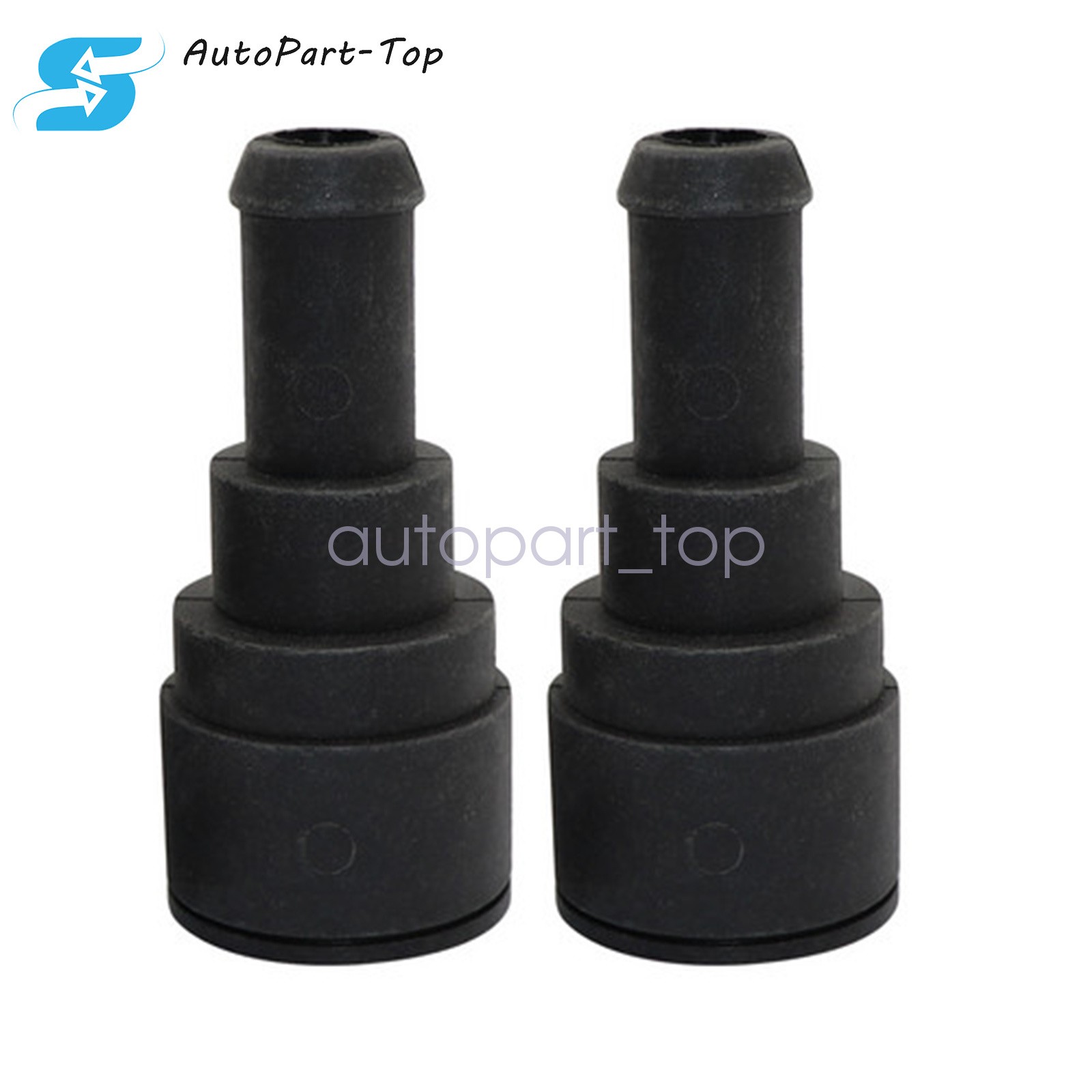 2x Heater Core Coolant Hose Connector Set For 99-14 Chevy Silverado Tahoe Sierra