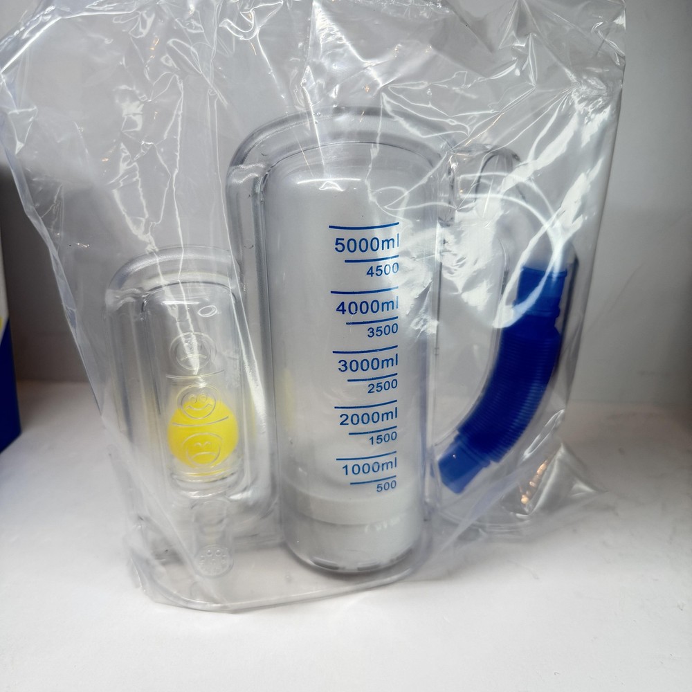 Breathing Exercise Incentive Spirometer 5000ml Lung Capacity Trainer Device