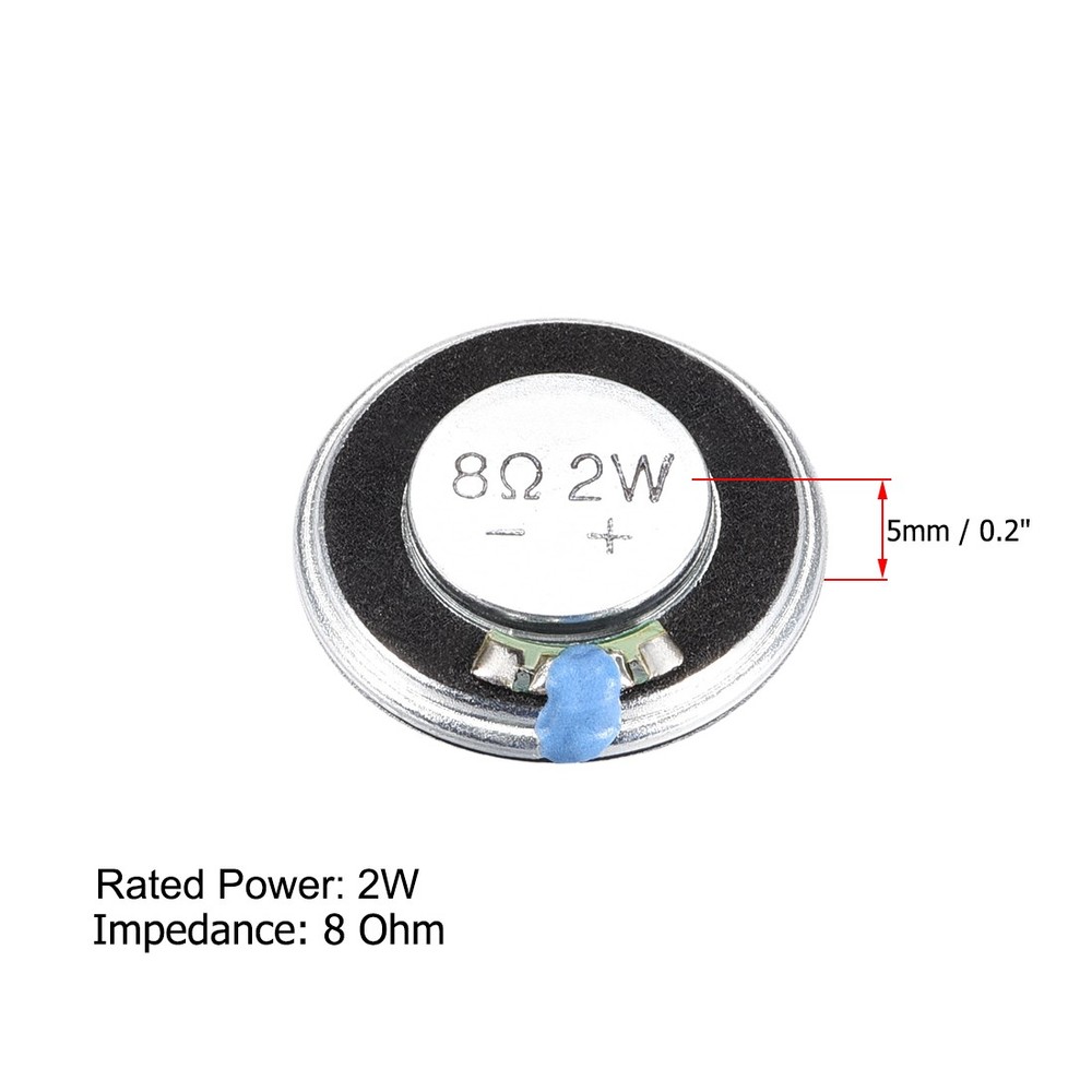 2W 8 Ohm Micro Indoor Speaker Magnet Speaker 28mm Diameter 2pcs