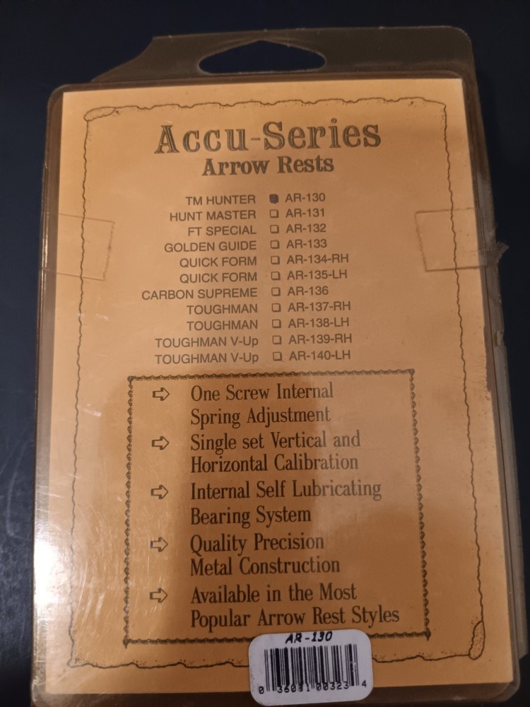ACCU Series Arrow Rest AR-130 TM-Hunter Left Hand