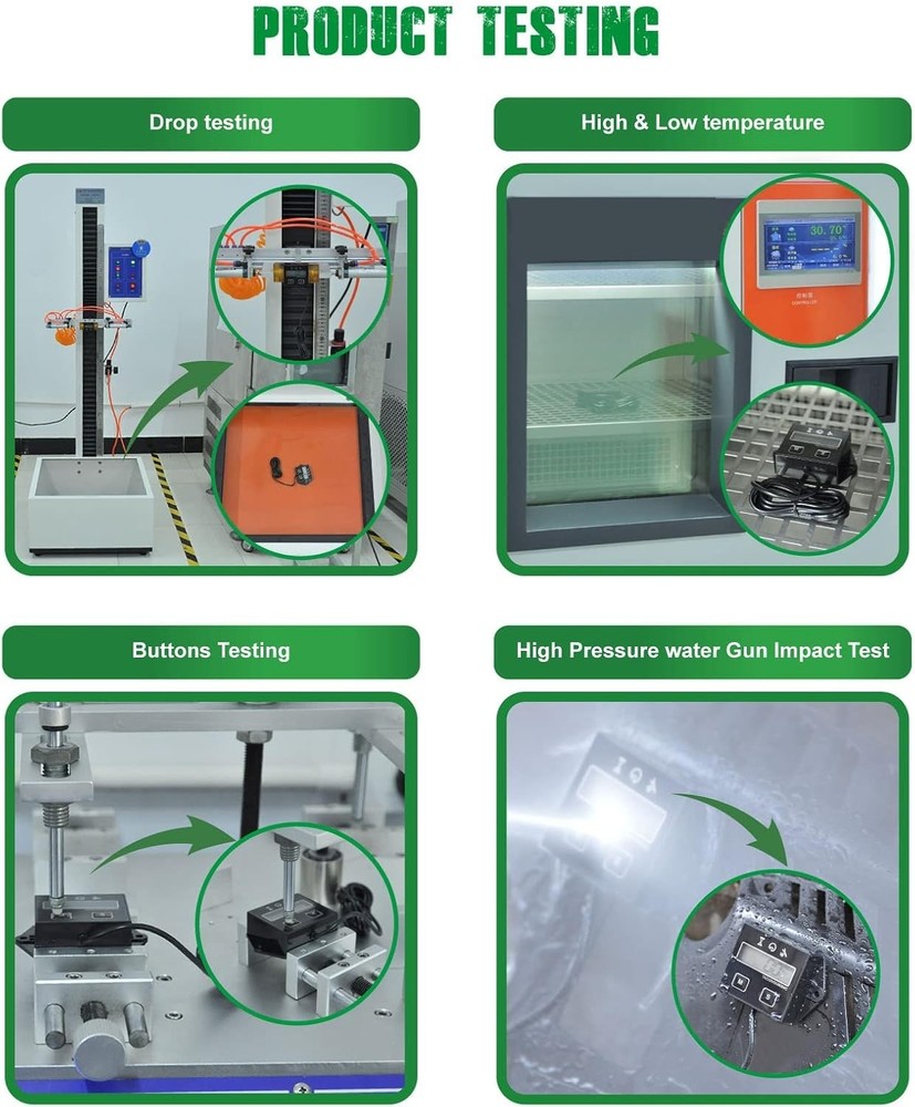 Compact Digital Tachometer with Countdown Timer - Perfect for Outdoor Equipment
