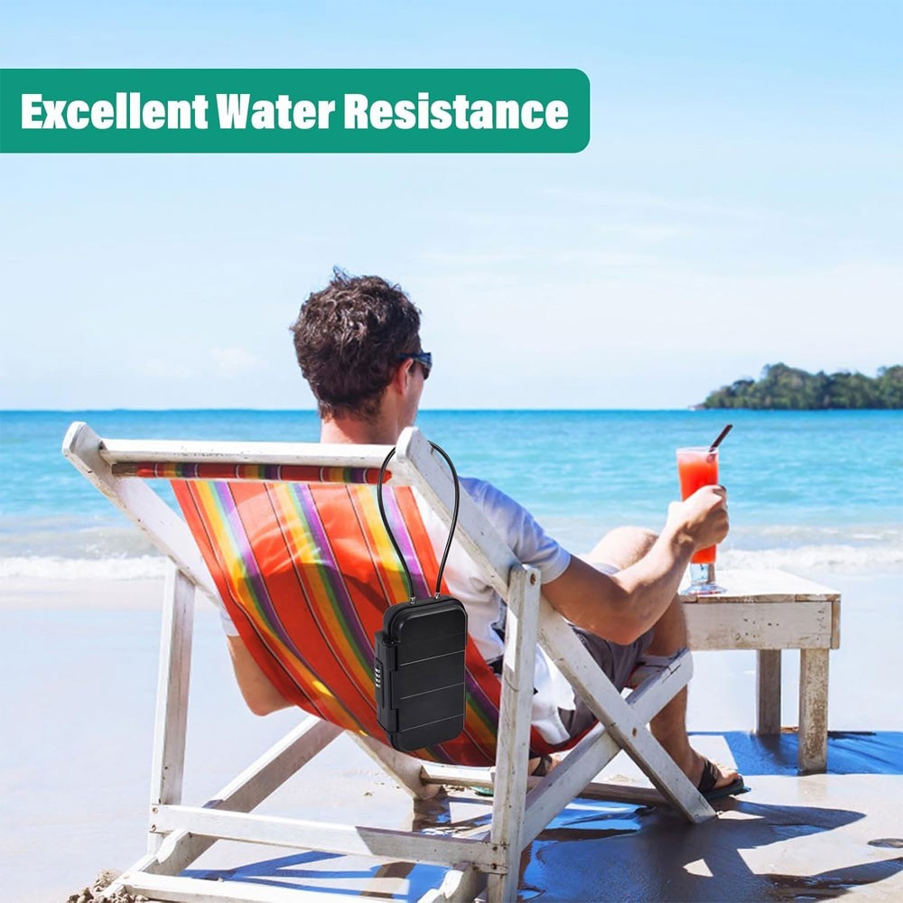 Safe Box Combination Security Case Travel Lockbox with Code Waterproof Portable