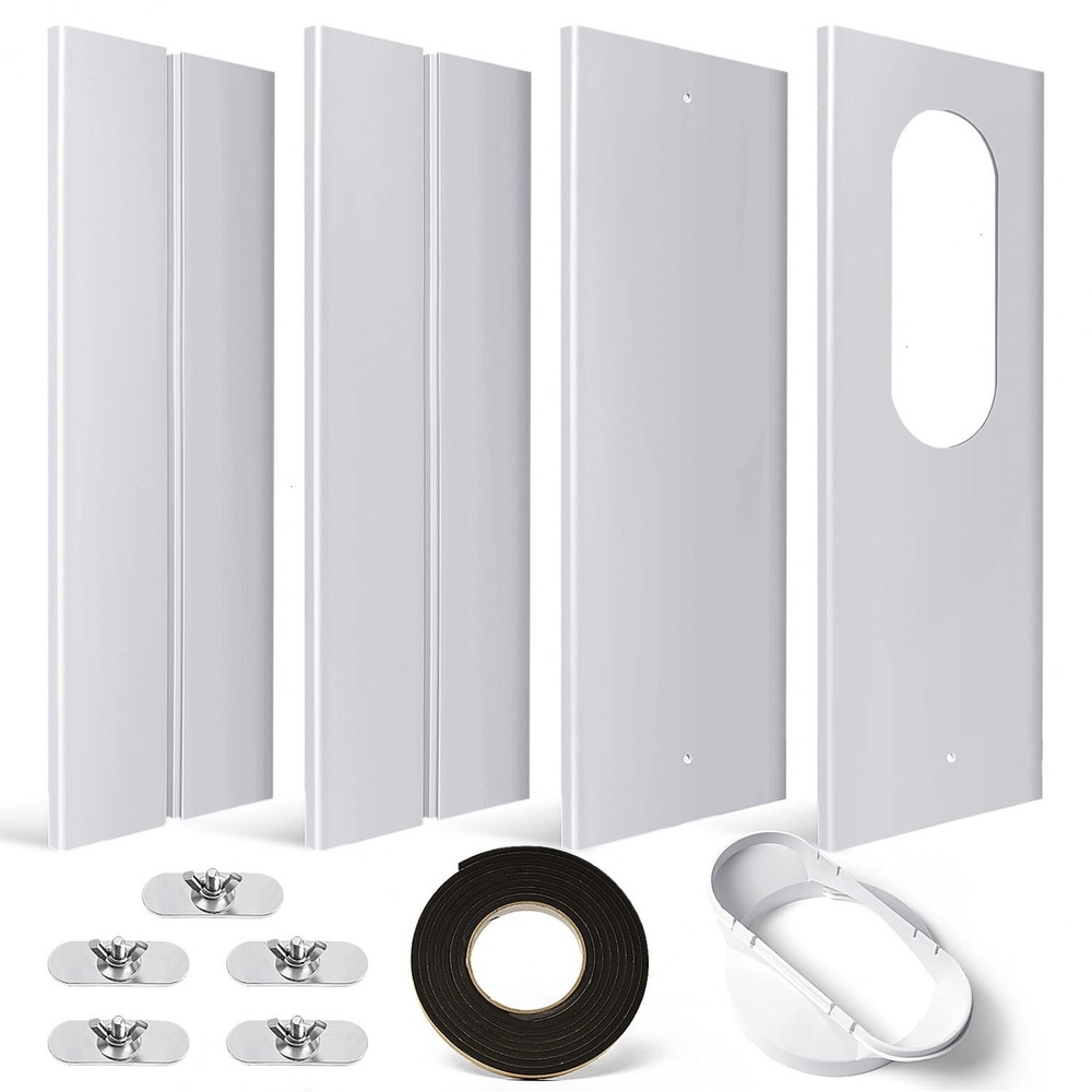 Portable Air Conditioner Window Kit with Coupler Adjustable Window Seal for A...