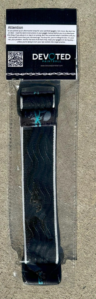 NEW Devoted Paintball Universal JT Goggle Strap - Skull & Flames